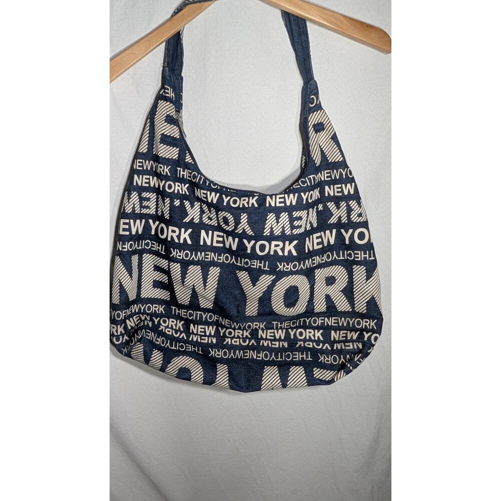 Robin Ruth New‎ York Shoulder Bag Hobo City Of New York Blue Denim Y2K